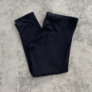 Eileen Fisher Ankle Leggings Women Small Crop Stretch Black Lightweight Casual